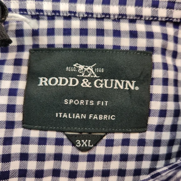 Rodd & Gunn NWT LS Superfine Gunn Check Oxford Shirt. 3X - Picture 3 of 16